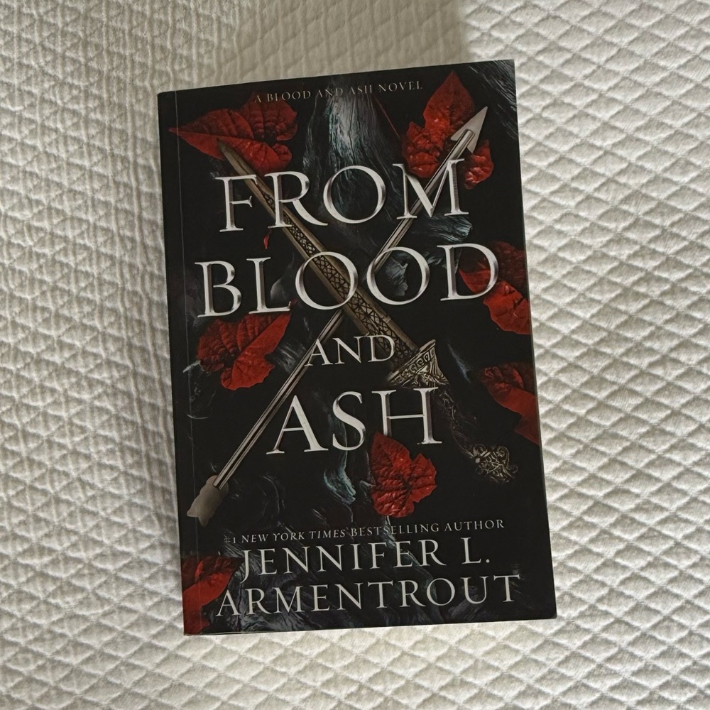 From Blood and Ash Book with Red Accents